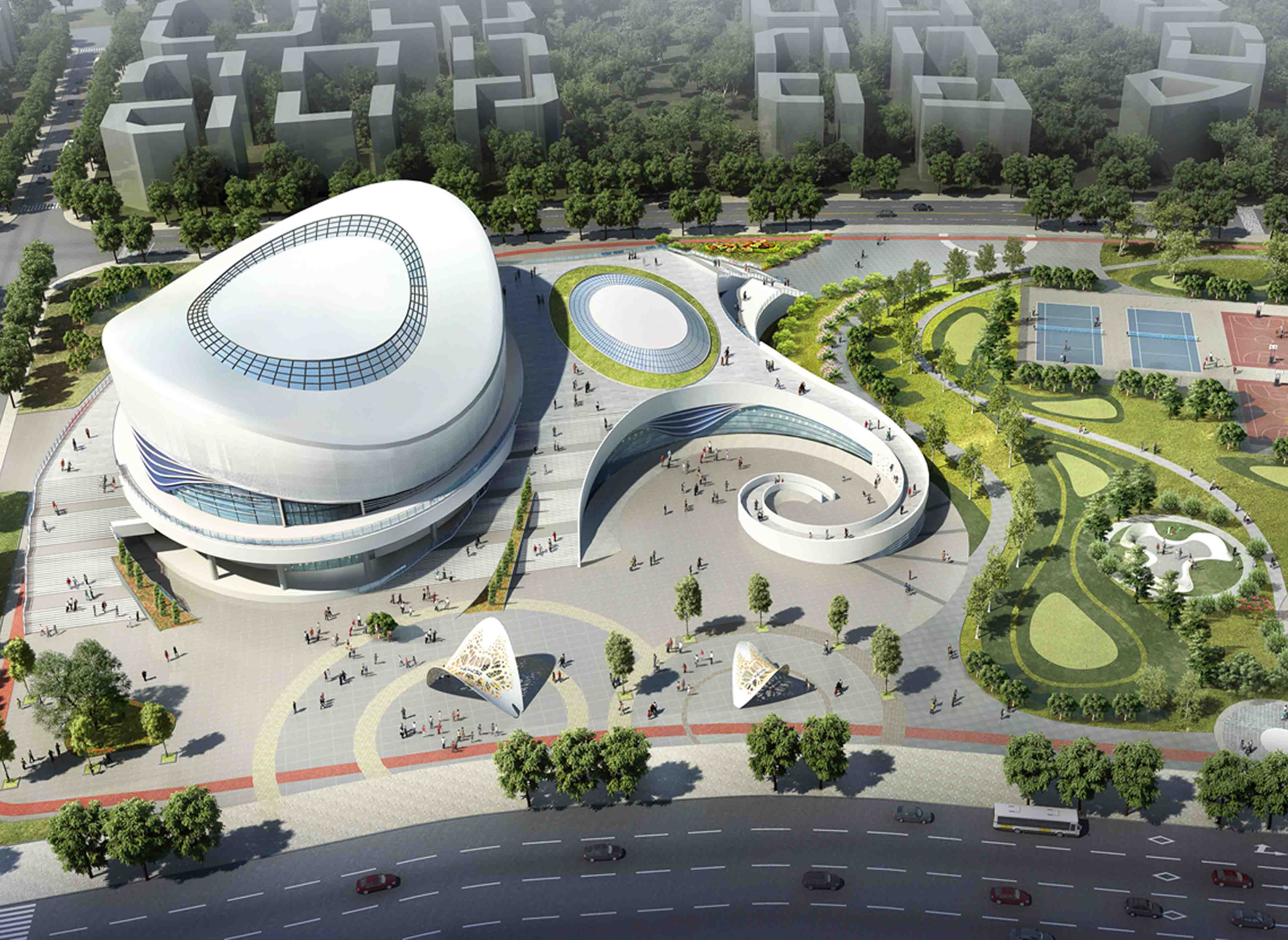 廣州中新知識城多功能體育館